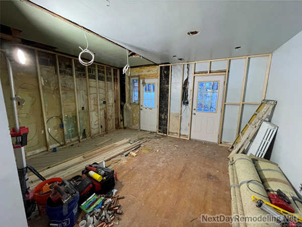 Kitchen demolition in Alexandria VA after (pg 1)