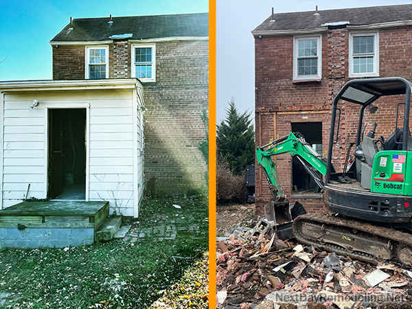 Home addition demolition in Arlington VA